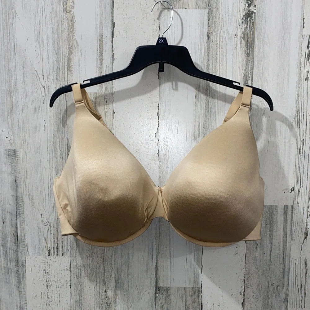 1114 Cacique Back Smoothing Lightly Lined Full Coverage Tan Bra - Picture 1 of 4